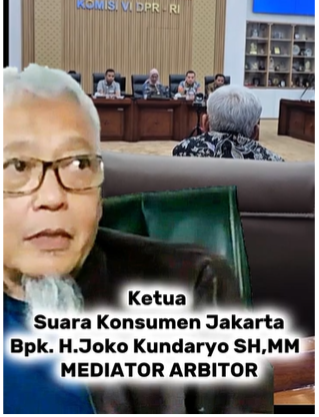 Ketua Suara KOnsumen Jakarta sebagai Mediator Arbitor